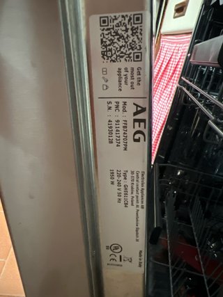 Lavavajillas AEG gris