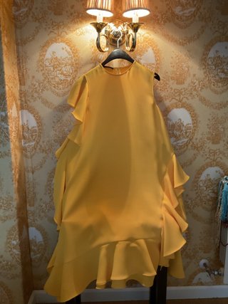 Vestido Carolina Herrera Amarilllo