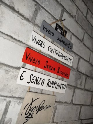 Targa Vasco Rossi Vivere senza rimpianto