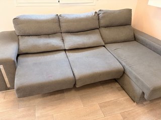 Sofá Cama Chaise Longue Gris