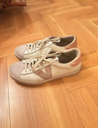 Zapatillas Victoria Beige y Rosa