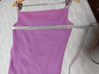 Vestido Largo de Fiesta rosa con Volantes