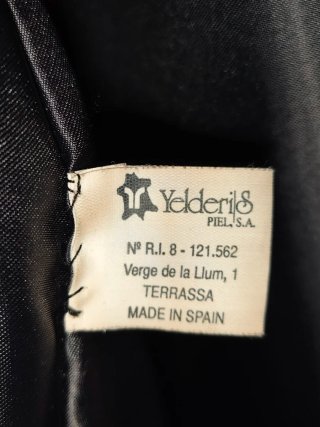 Abrigo largo astracán negro peletería XXL