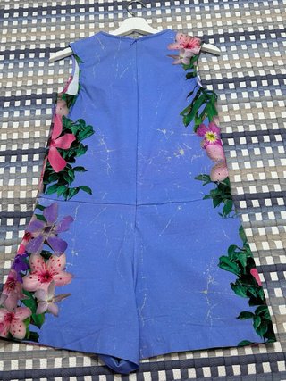 Mono Desigual con Estampado de Pájaros