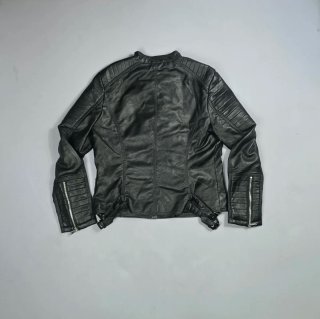 Chaqueta Biker Maison Blue Negra Talla XL