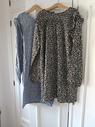 2 Vestidos de Niña Manga Larga.