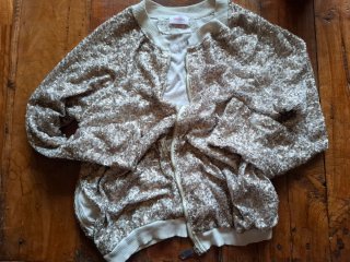 Chaqueta lentejuelas doradas