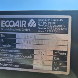Compresor ECOAIR 90kW 15,1 m3/min