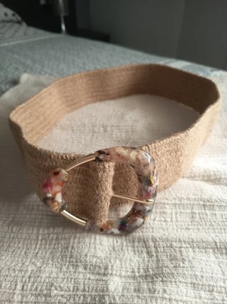 Cinturón de Mujer con Hebilla Estampada