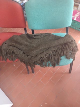Xaile de senhora verde