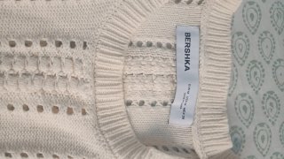 Jersey Bershka Blanco Talla M