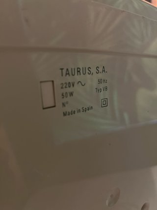 Ventilador de sobremesa Taurus