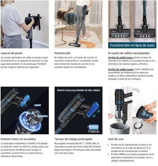 Aspiradora Escoba Portátil · Nuevo