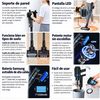 Aspiradora Escoba Portátil · Nuevo