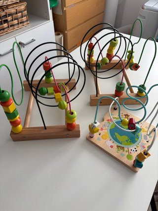 Laberinto infantil de madera