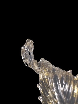 Ricambio Lampadario Vetro Murano Foglia Oro Argent