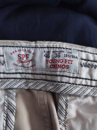 Pantalón Chino Springfield Beige Talla 46