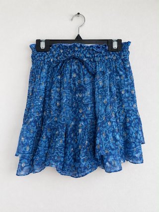 Falda mini estampada azul Brownie