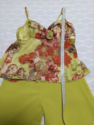 Conjunto de Fiesta 3 Piezas Verde y Flores