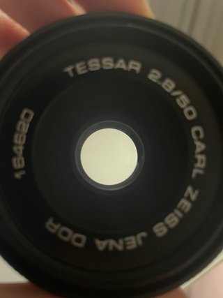 Objetivo Carl Zeiss Jena Tessar 2.8/50