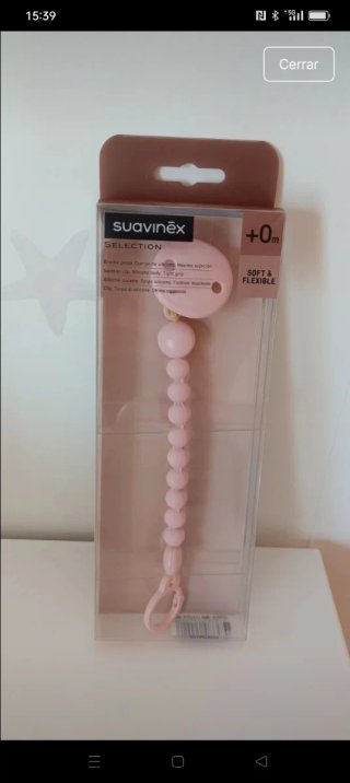 A estrenar:Cadena Chupete Suavinex Selection Rosa