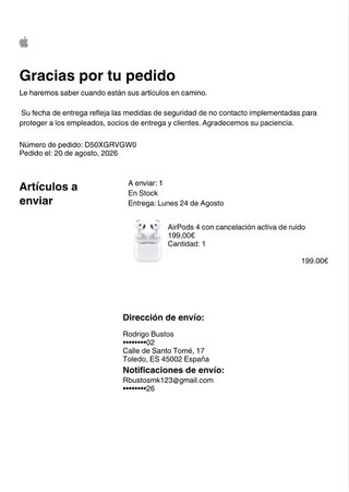AirPods 4 Apple con cancelación de ruido