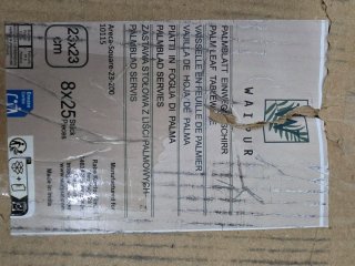 Platos Hojas Palma 15x15cm (200 uds)