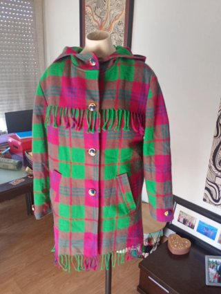 Abrigo vintage cuadros made in Spain