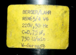 2 Motores Berger/Lahr RSN65/4 VG
