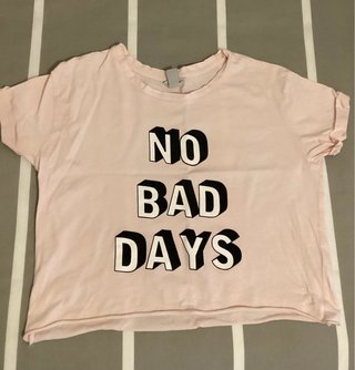 Camiseta NO BAD DAYS Talla Única Rosa