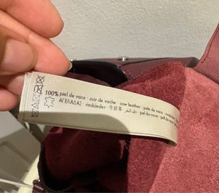 Bolso Tote Uterqüe Granate