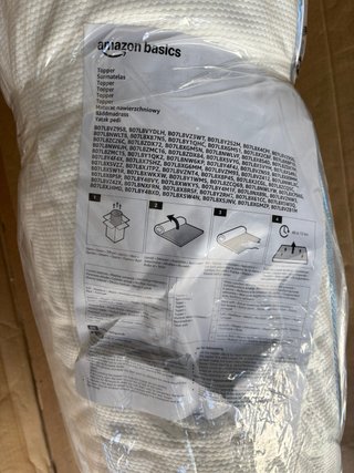Amazon Basics Topper in schiuma viscoelastica