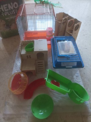 Set de Accesorios para Roedores Y tortuguario
