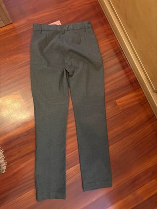 Pantalones grises M&S niña slim fit, talla 11/12