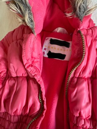 Abrigo Acolchado Rosa para Niña Talla 2 Años