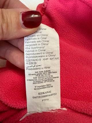 Abrigo Acolchado Rosa para Niña Talla 2 Años