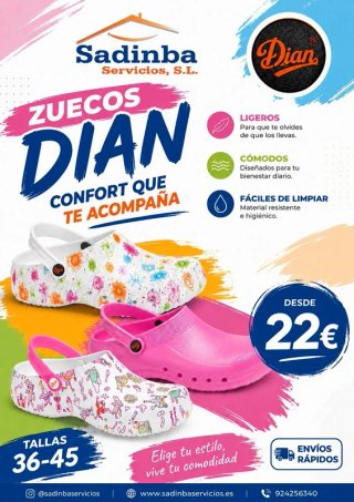 Zapatos sanitarios