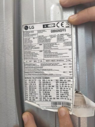 Frigorífico Combi LG A+++ GBB60NSFFS