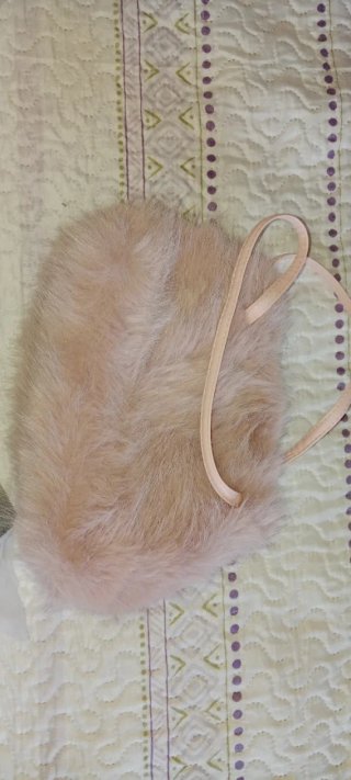 Bolso de Peluche Beige