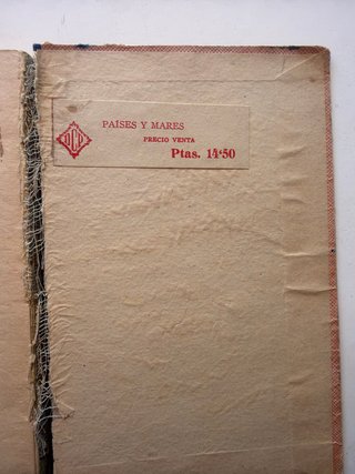 Libro antiguo paises y mares