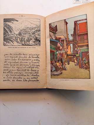 Libro antiguo paises y mares