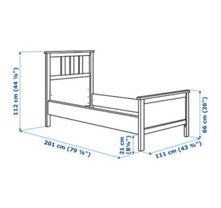 Cama IKEA HEMNES Blanca 90x200