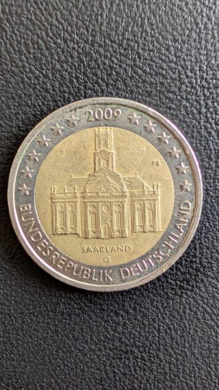 Germania 2009 Saarland Moneta commemorativa 2€