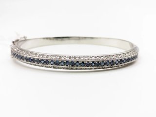 Pulsera Oro 18k Zafiros y Diamantes