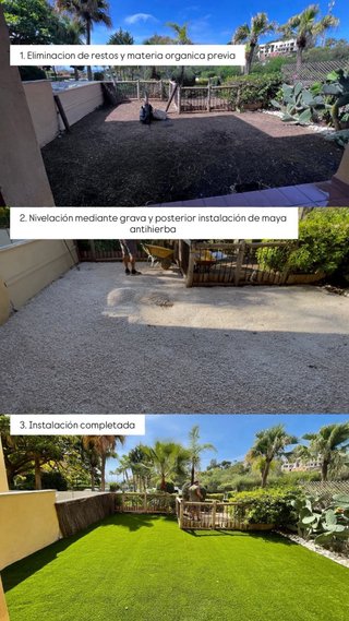 Instalación de Césped Artificial