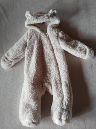 Buzo borreguito bebé beige 3-6 meses