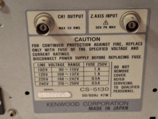 Osciloscopio Kenwood CS-5130 40MHz