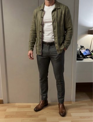 Cazadora / sobrecamisa de lino de El Ganso, XXL