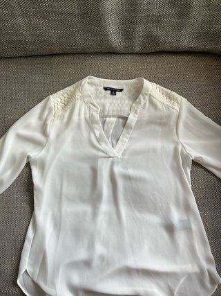 Blusa Zara Blanca Talla M