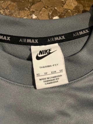 Sudadera Nike Air Max Gris